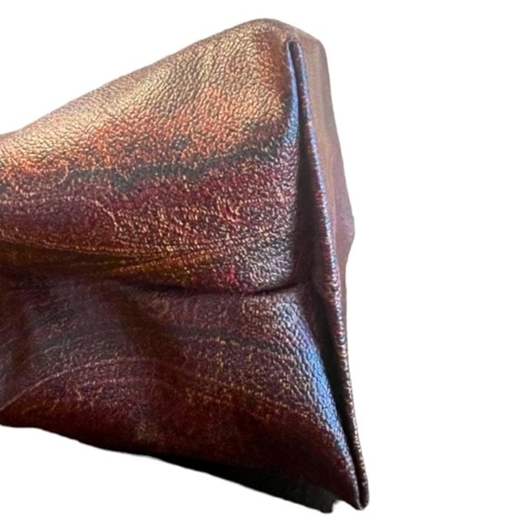 ETRO RARE PAISLEY TORTOISESHELL PATTERN PLASTIC HANDLE HANDBAG PVC/LEATHER - Picture 9 of 14